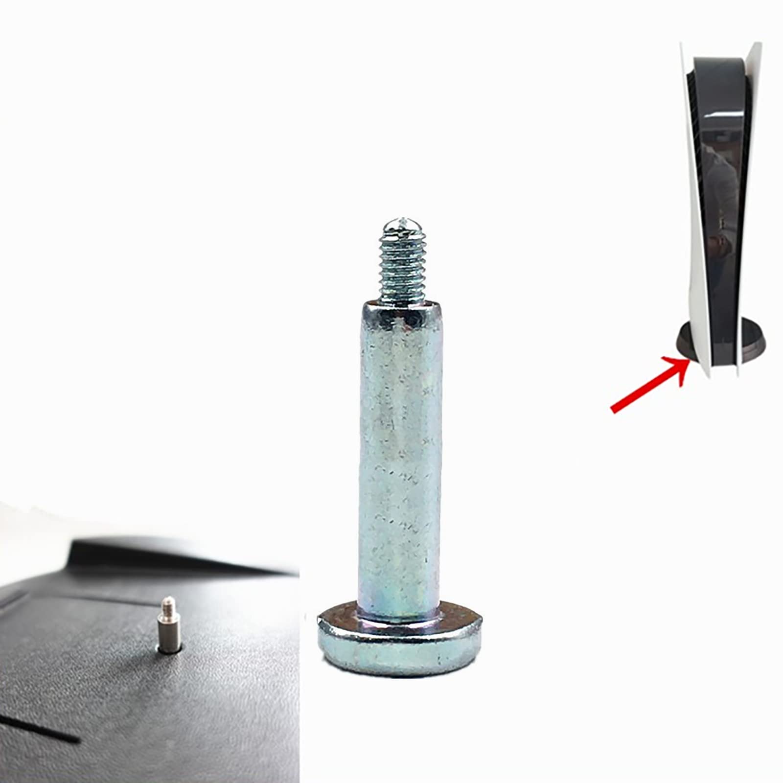 10PCS Replacement Console Base Screws for PS5 - Durable Metal Screws for PS5 Stand & Base Plate Installation - Perfect for PS5 Accessories & Repair Kits
