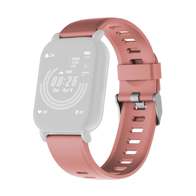 3Plus Vibe Lite Smartwatch - Fitness Tracker with Heart Rate Monitor, Sleep Tracking & Waterproof Design for Women (Pink) - Perfect for Running, Swimming & Daily Activity Tracking