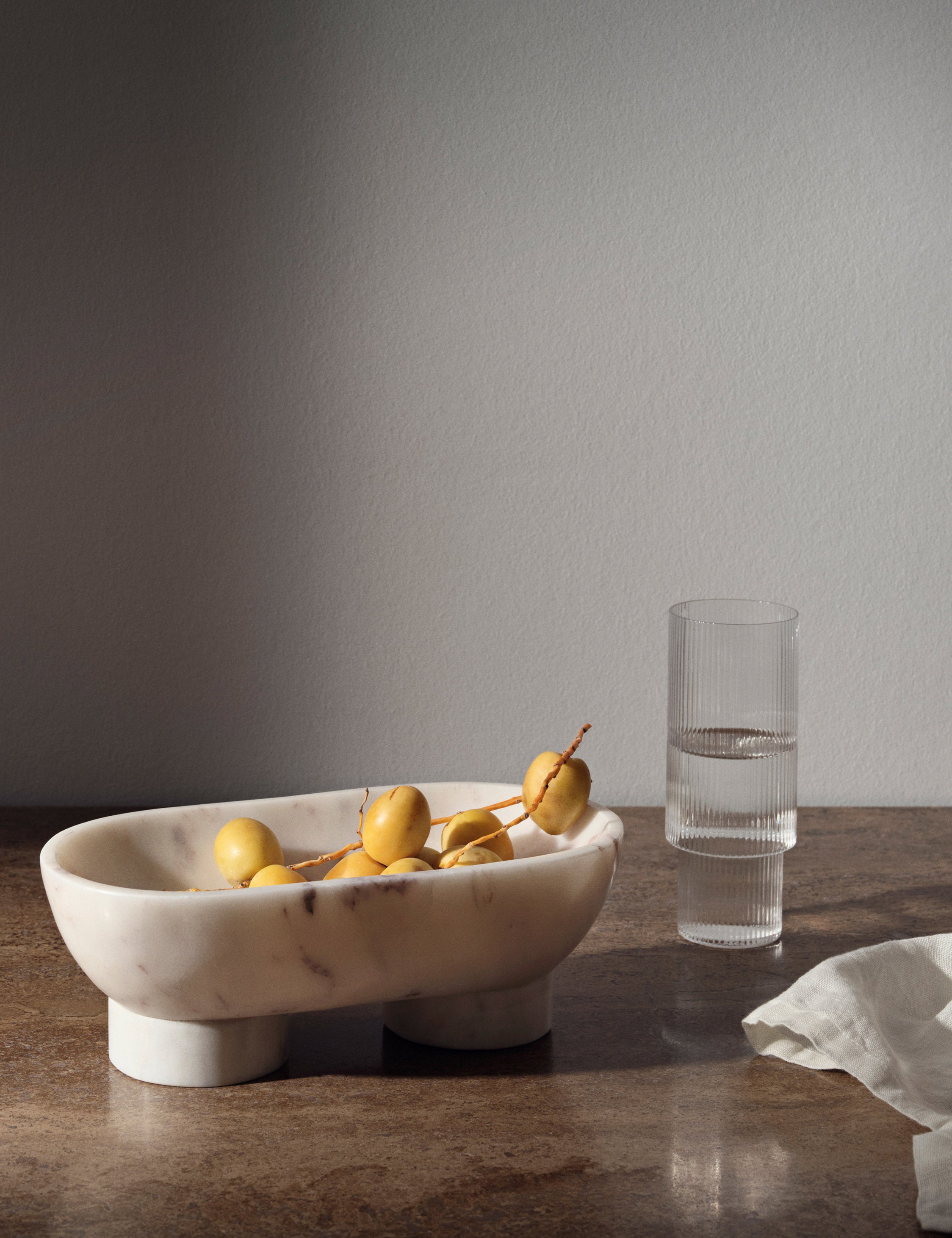 Ferm Living Alza Bowl - Minimalist Ceramic Serving Bowl for Salads, Snacks & Desserts - Perfect for Dining, Entertaining & Home Decor