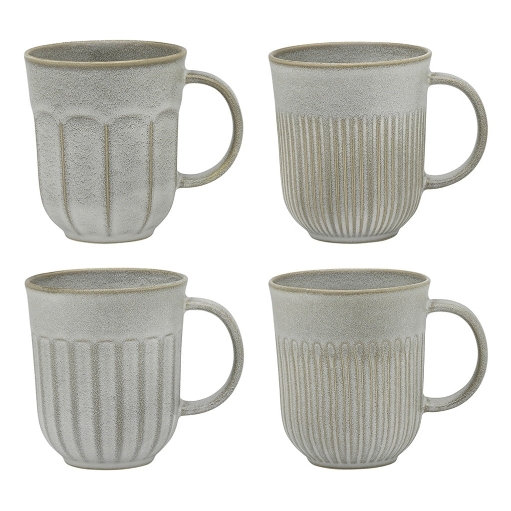 Eco-Friendly Ceramic Chapel Mugs Set of 4 - 330ml (11oz) Coffee Cups for Home, Office & Gifts | Durable & Stylish Drinkware for Tea, Hot Chocolate & More