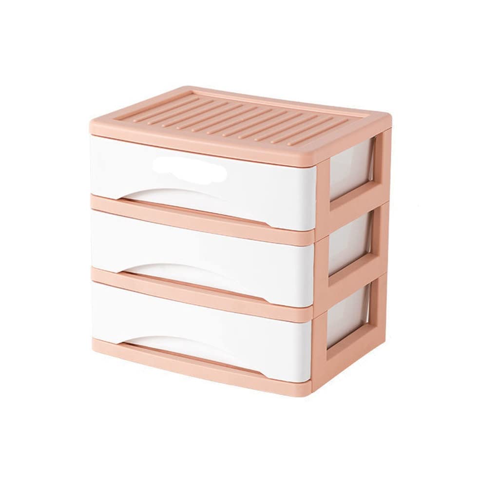 WALNUTA A4 Paper Organizer Drawer Storage Box - 3 Layer Multifunctional File Cabinet with Pen/Pencil Holder - Office Desktop Organizer for Documents, Stationery & Supplies (Orange) | Perfect for Home Office, School & Workspace Organization