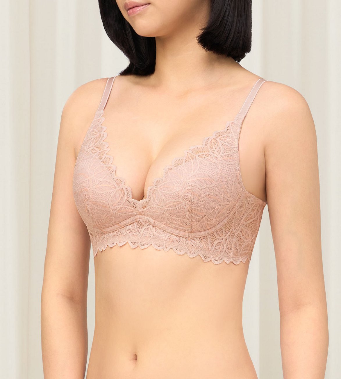 Organic Non-Wired Push Up Bra - Comfortable & Supportive Aqua Blue Underwire-Free Bra for Everyday Wear & Special Occasions