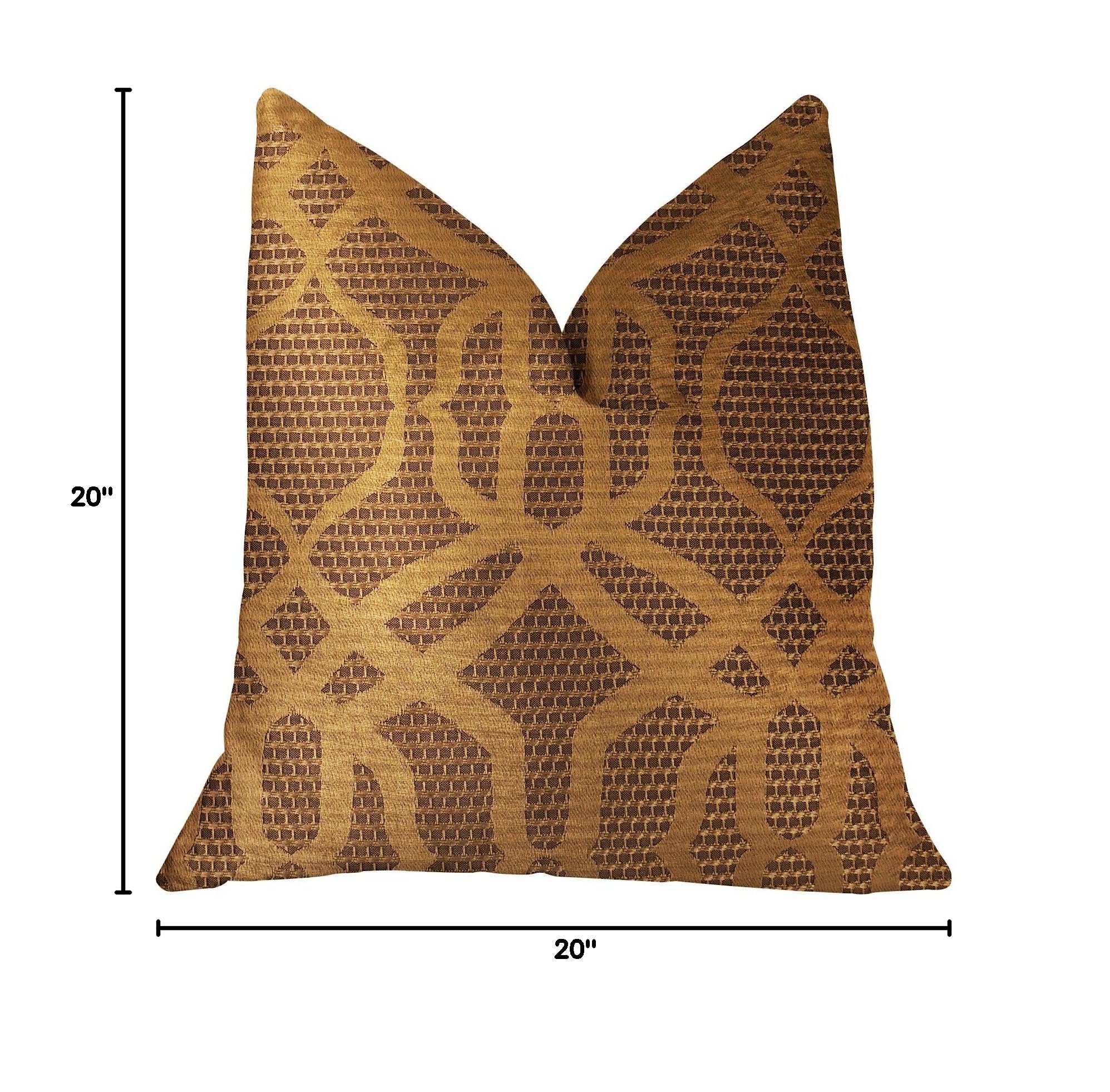 Plutus Portia Luxury Throw Pillow 20x20 Inches - Soft Decorative Cushion for Sofa, Bed & Living Room - Premium Home Decor Accent