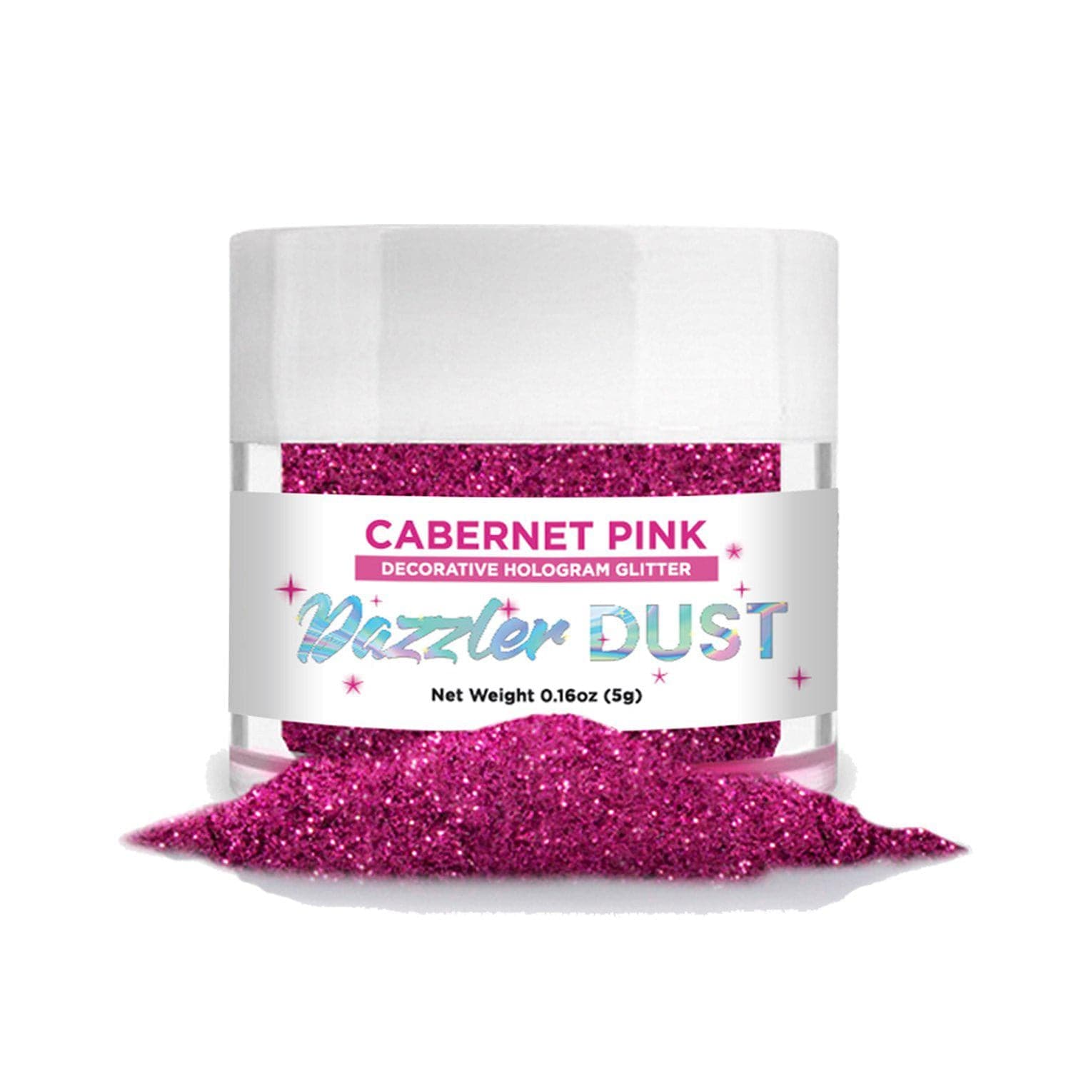 Cabernet Pink Dazzler Dust® - 5 Gram Jar of Cosmetic Glitter for Face, Body & Nail Art - Perfect for Makeup, Festival Looks & DIY Crafts