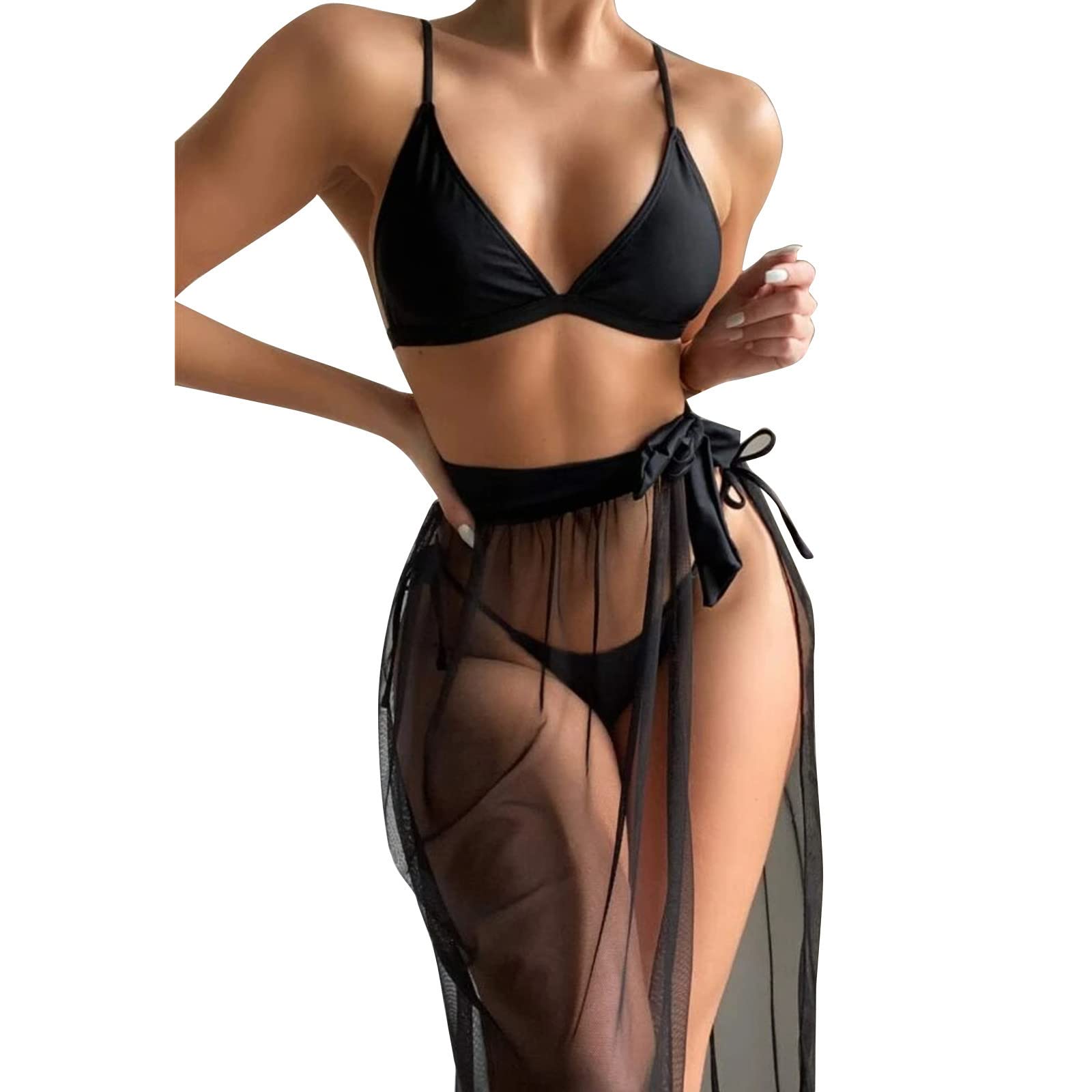 Women's Black Bathing Suit Bottoms - High Waist Swimwear for Beach, Pool & Vacation | Comfortable & Stylish Swim Shorts
