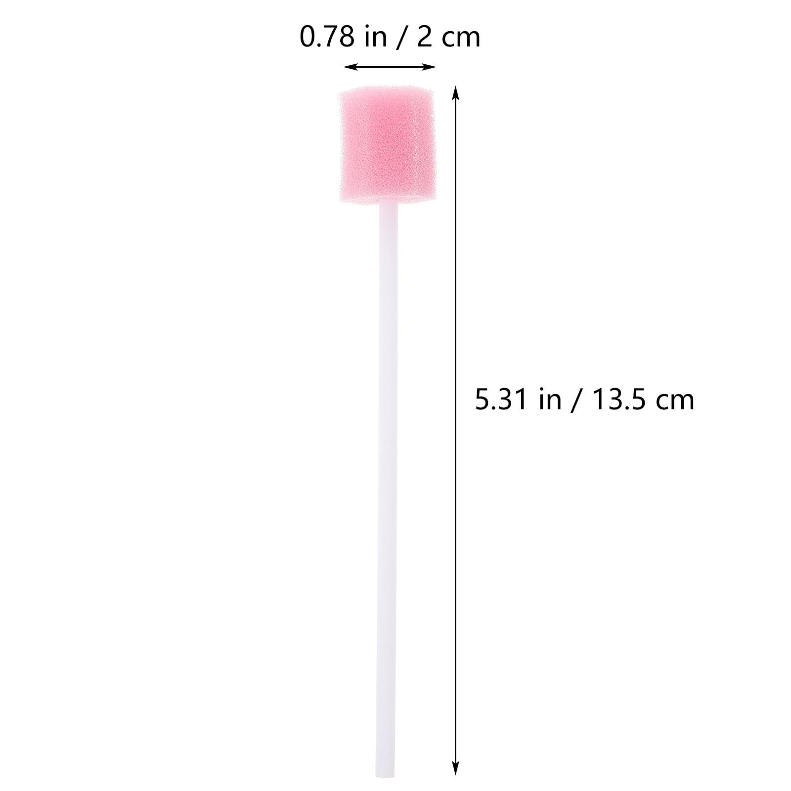 30PCS Disposable Oral Swabs for Teeth Cleaning - Soft Pink Sponge Sticks for Dental Hygiene, Perfect for Elderly & Sensitive Gums - Ideal for Post-Surgery Care, Denture Cleaning & Daily Oral Care