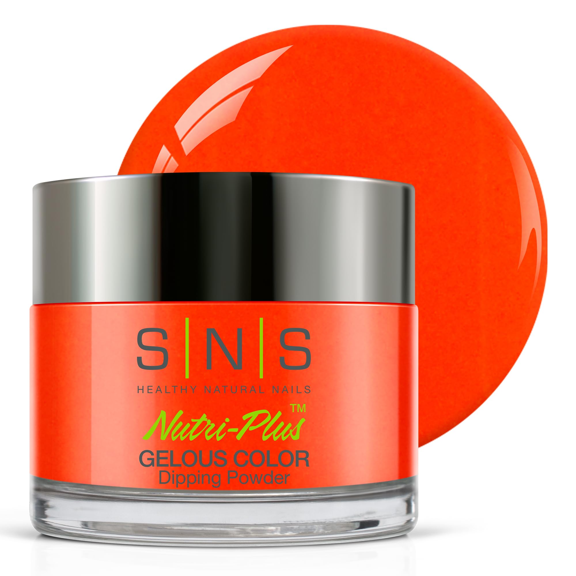 SNS Nail Dip Powder - Stingray City (Orange & Cream) - Long-Lasting 14-Day Gelous Dipping Powder for Nails - Low Odor, No UV Lamp Required - 1oz - Perfect for Home Manicures, Salon Nails & DIY Nail Art