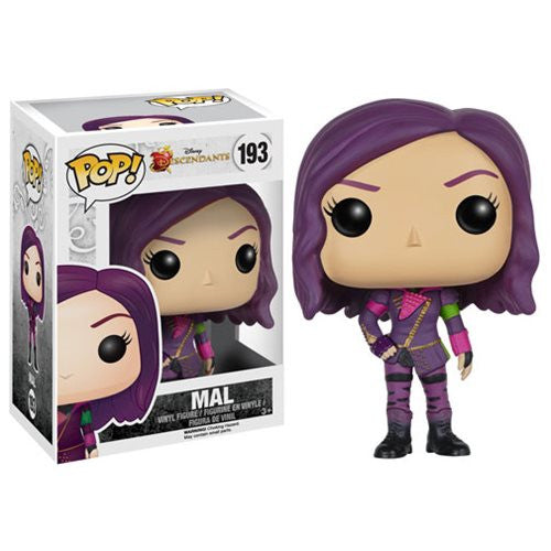 Disney Descendants Mal Pop! Vinyl Figure #193 - Funko Collectible Toy for Fans & Gift for Disney Movie Lovers | Perfect for Display, Collection, and Birthday Presents