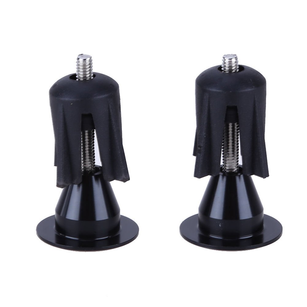 Aluminum Bicycle Bar End Plugs - Durable Bike Handlebar Caps for Road, Mountain & BMX Bikes (1 Pair, Red) - Perfect for Cycling Safety and Handlebar Protection