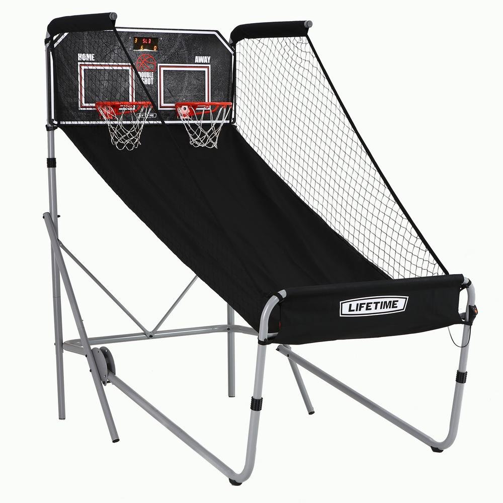 Lifetime 90648 Double Shot Deluxe Basketball Arcade Game - Indoor/Outdoor Basketball Hoop for Kids & Adults - Perfect for Game Rooms, Backyards, and Parties
