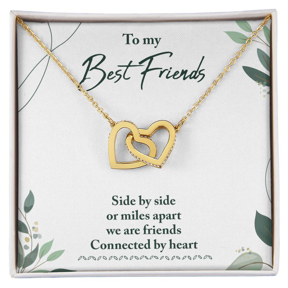 Best Friend Gifts - Long Distance Friendship Gifts for Her/Him - Heart Connection Keepsake - Perfect for Birthday, Anniversary & Miss You Moments