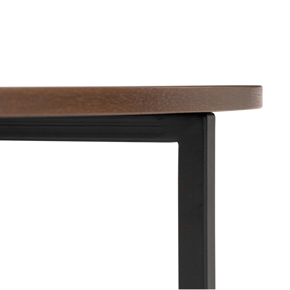 Modern Walnut Aspen Side Table - Nightstand, End Table for Living Room, Bedroom & Office - Solid Wood Accent Furniture with Minimalist Design