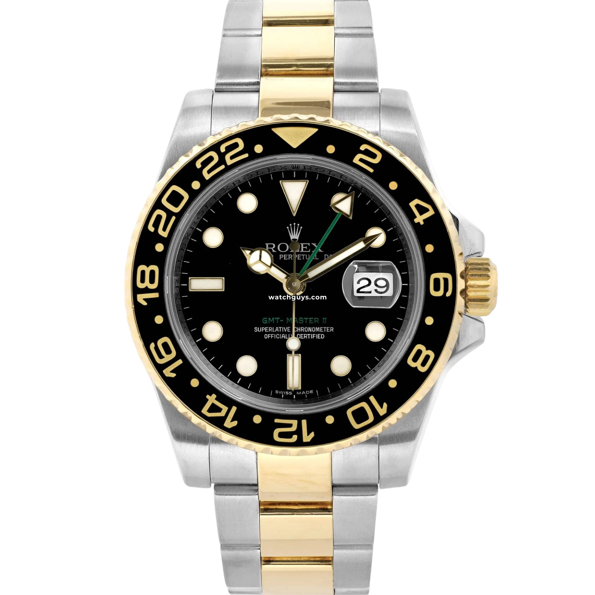 Rolex GMT Master II 116713LN Men's Luxury Watch - Two-Tone Stainless Steel & Gold - Automatic Movement - Perfect for Travel, Business & Special Occasions