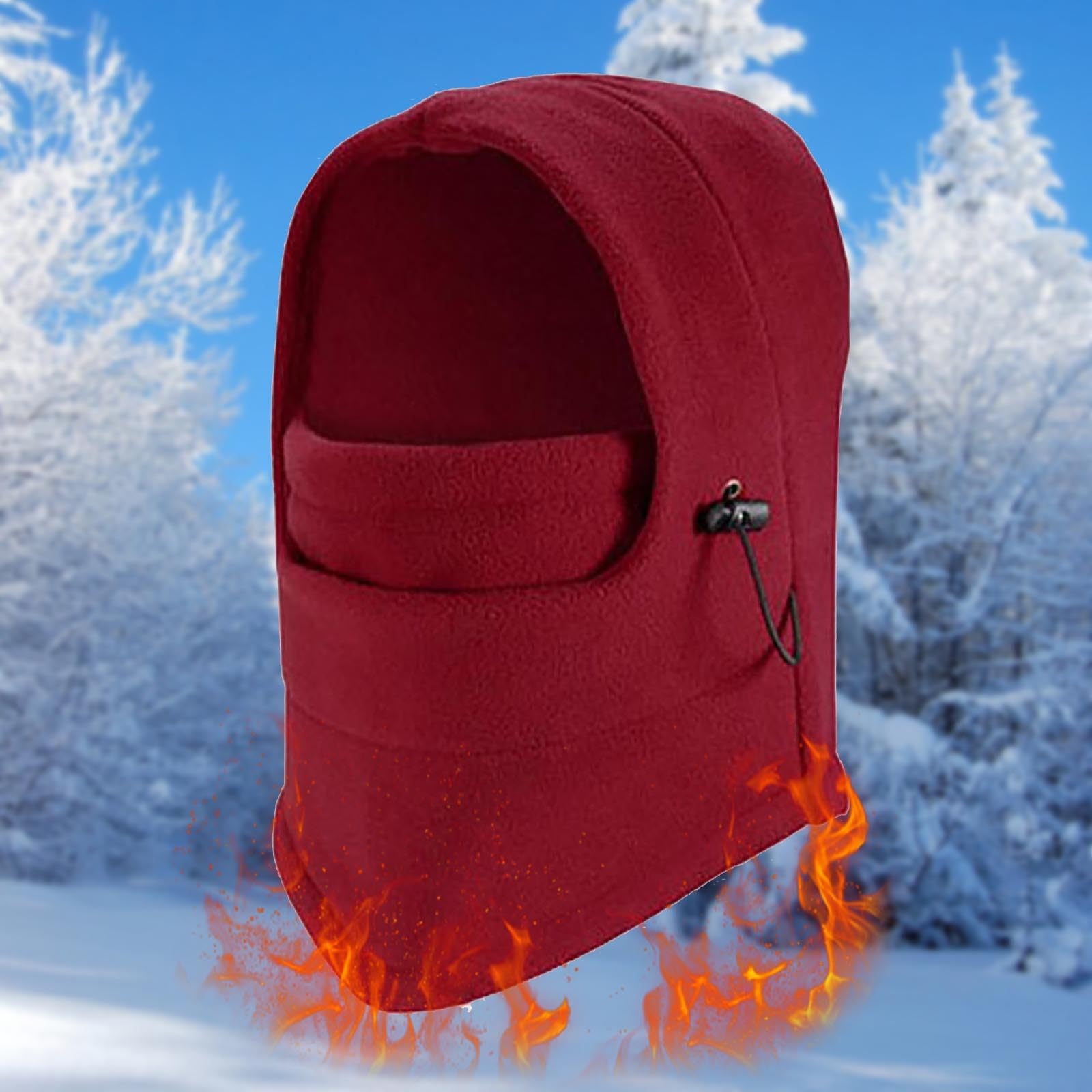 Winter Ski Mask Fleece Balaclava for Men & Women - Adjustable Face Cover for Cold Weather - Perfect for Skiing, Motorcycling & Outdoor Activities