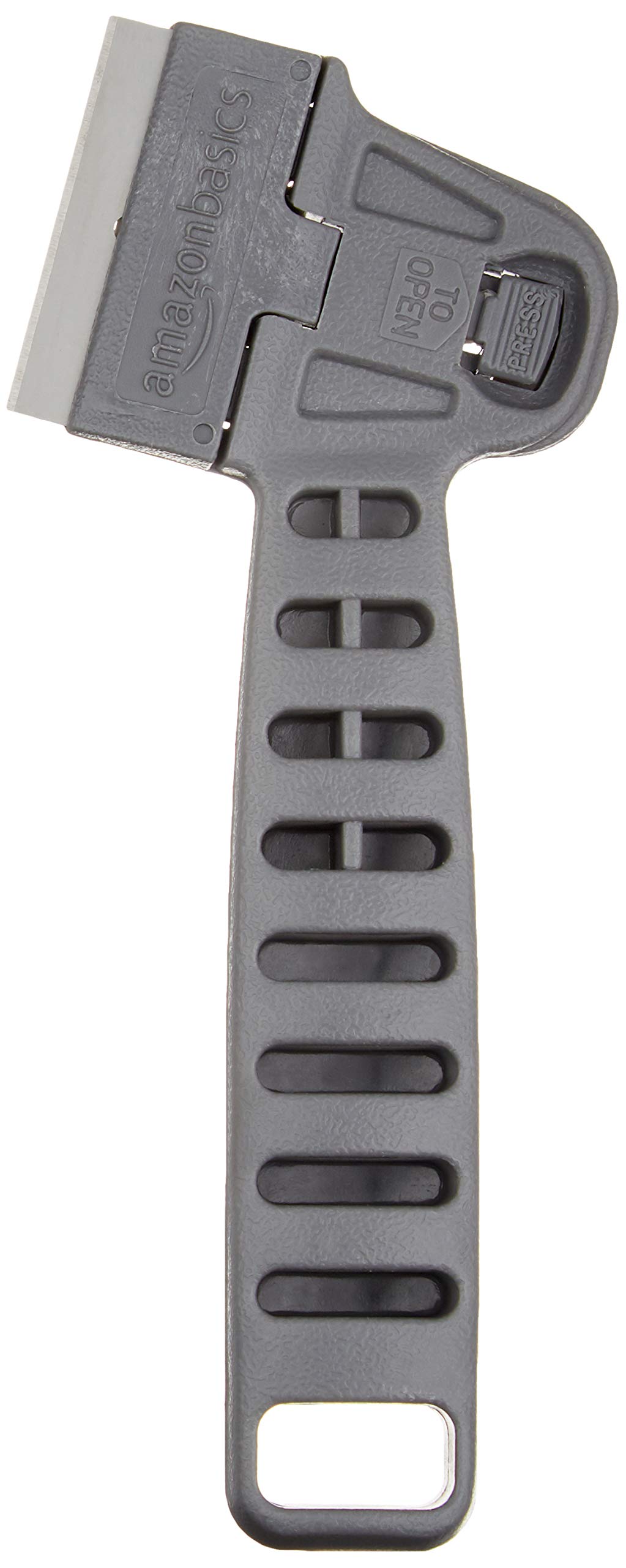 Amazon Basics Men's Razor Knife - Stainless Steel Utility Knife with Retractable Blade for DIY, Crafting, and Home Improvement Projects