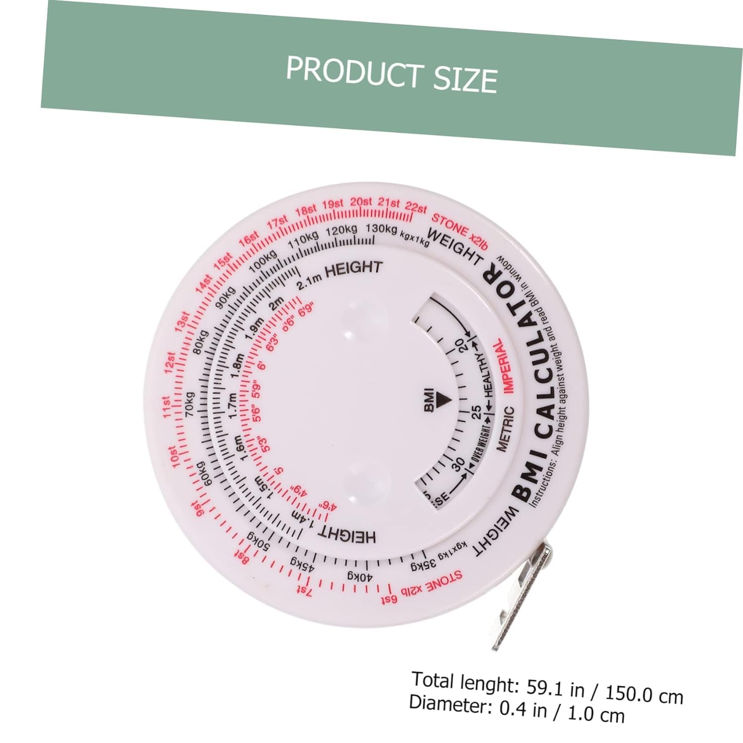 Precision Retractable Body Measuring Tape - Accurate Fitness & Weight Loss Tracking Tool for Home Gym, Yoga, and Health Monitoring