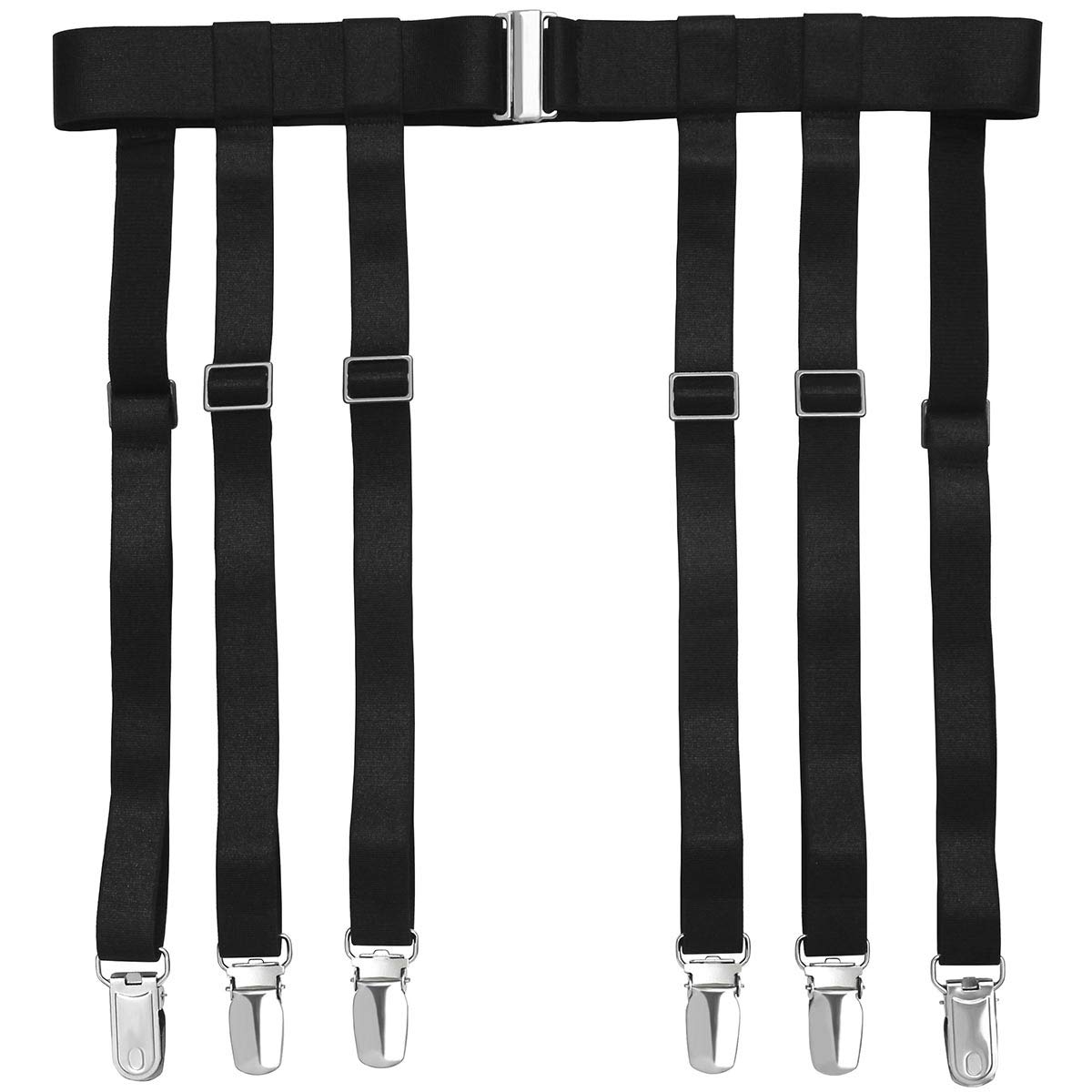 GARGALA Women's Sexy Garter Belt with 4/6 Metal Clips for Thigh High Stockings - Adjustable Suspender for Lingerie & Bridal Wear