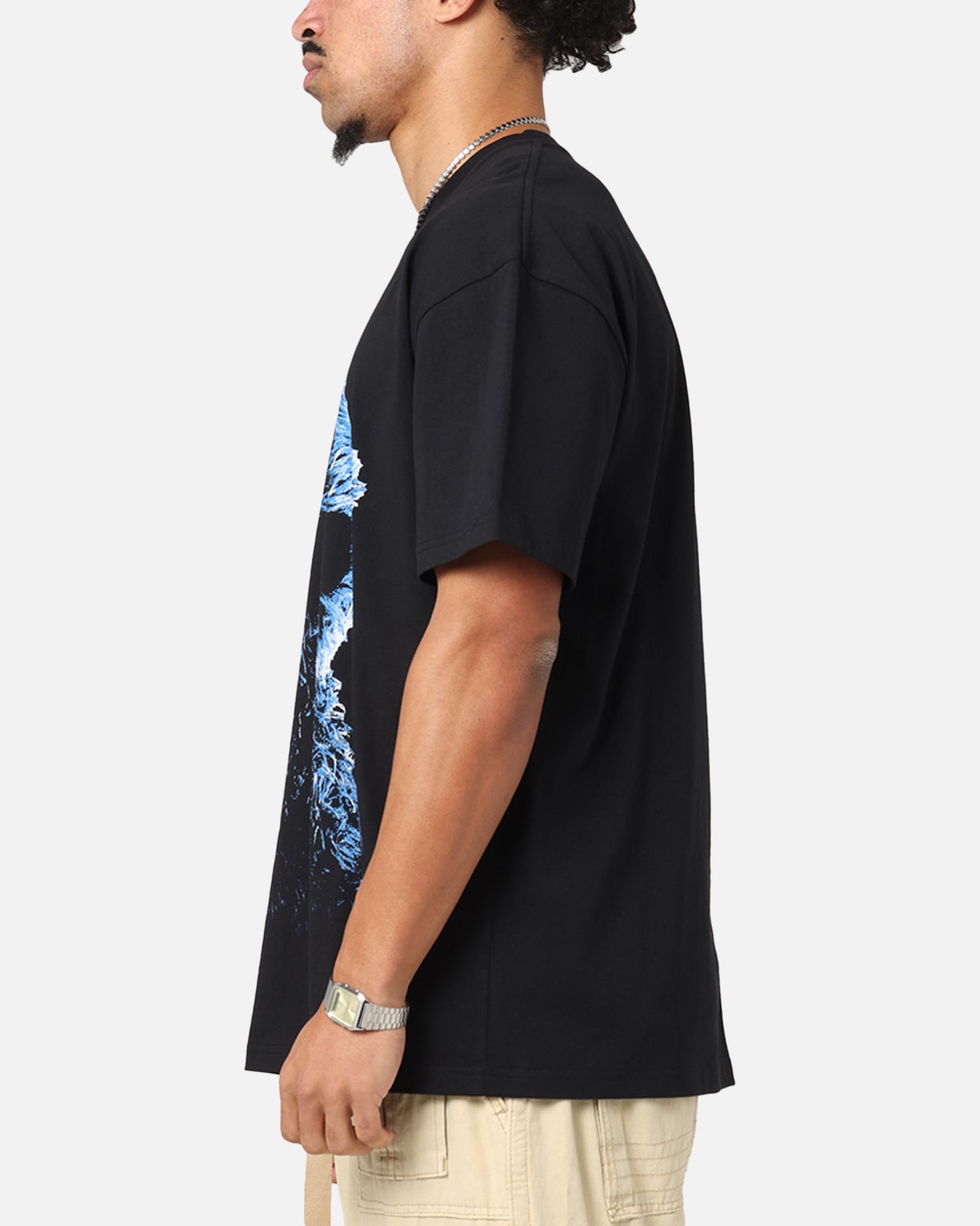 American Thrift X Sesame Street Cookie Monster Graphic Heavy Cotton T-Shirt Black | Casual Wear & Street Fashion