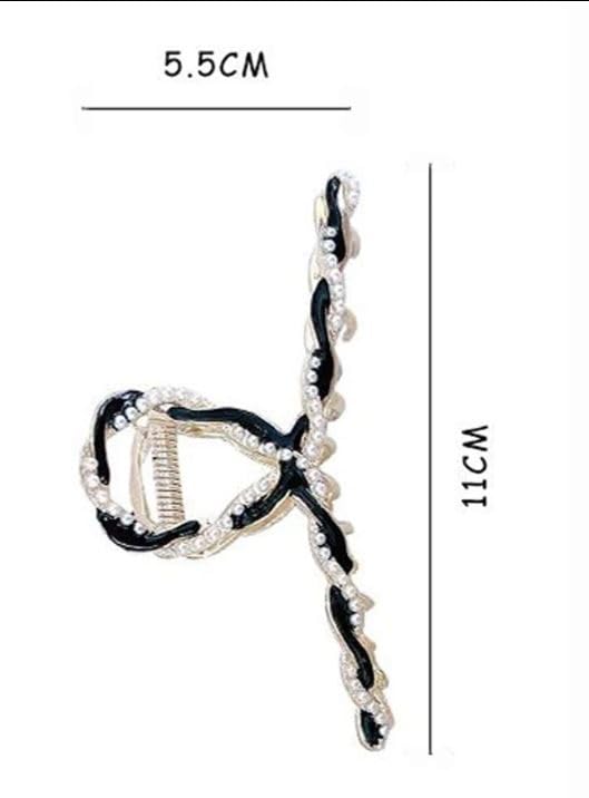 Ash & Roh Rhinestone Tassel Hair Clips for Women - Non-Slip Butterfly Hair Accessories for Styling, Cute Hair Clamps - Perfect Gift for Weddings, Parties & Everyday Wear