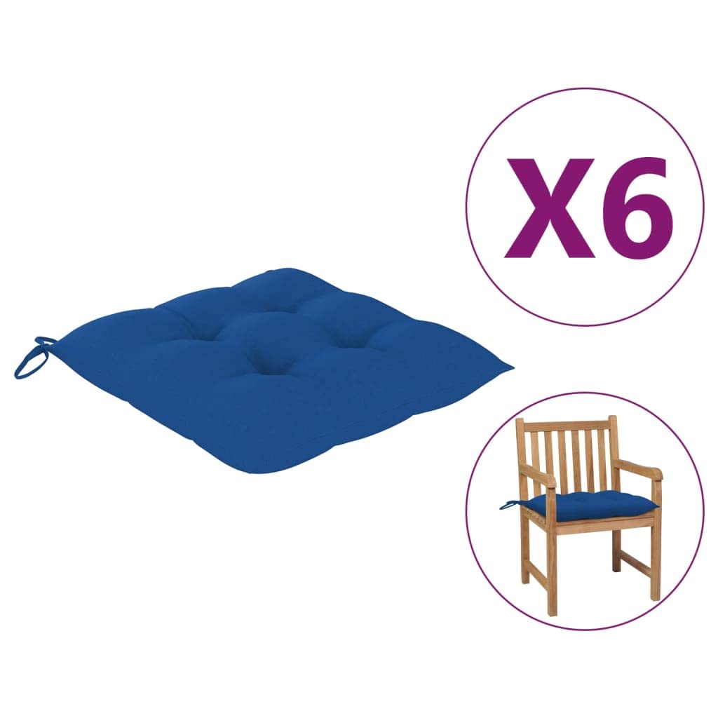 Premium Indoor/Outdoor Chair Cushions Set of 6 - 19.7