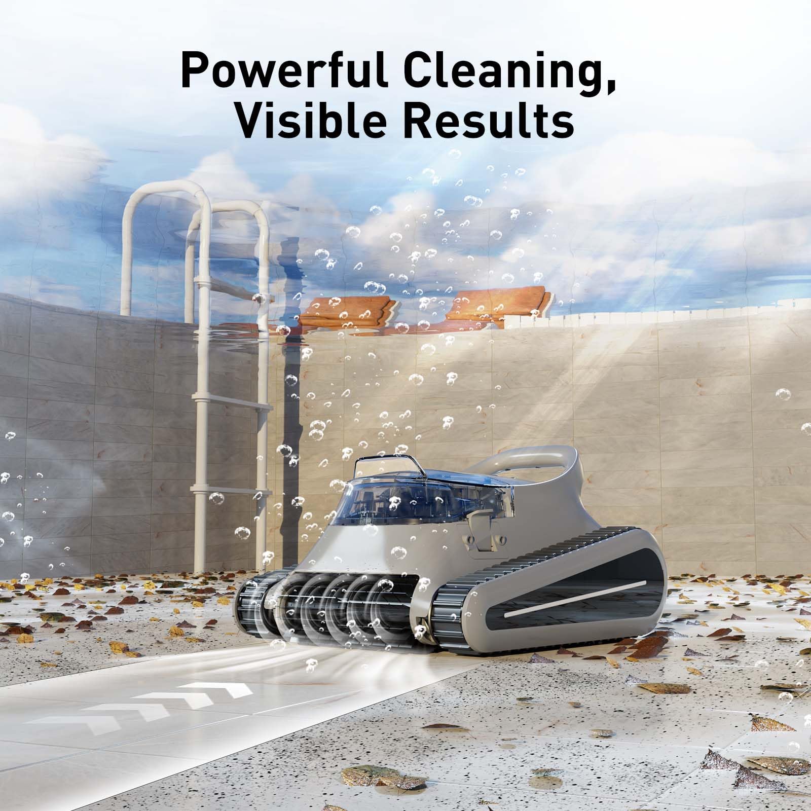 **Best Above Ground & Inground Pool Vacuum Cleaner - Up to 2000 Sq.ft Coverage, 150 Mins Runtime, Dual Brushes for Superior Wall & Floor Cleaning - Automatic Pool Cleaner for Sparkling Clean Pools (Ideal for Weekly Maintenance & Seasonal Pool Care)**