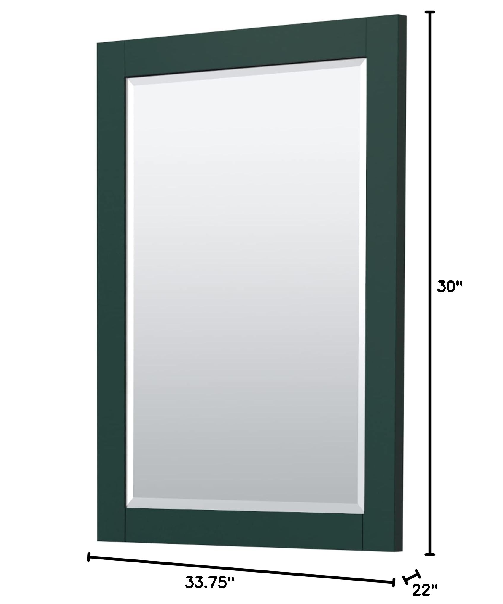 Wyndham Collection Miranda 30 Inch Green Bathroom Vanity with White Carrara Marble Countertop, Undermount Square Sink & Brushed Gold Trim - Includes 24 Inch Mirror | Modern Bathroom Upgrade for Small Spaces & Apartments