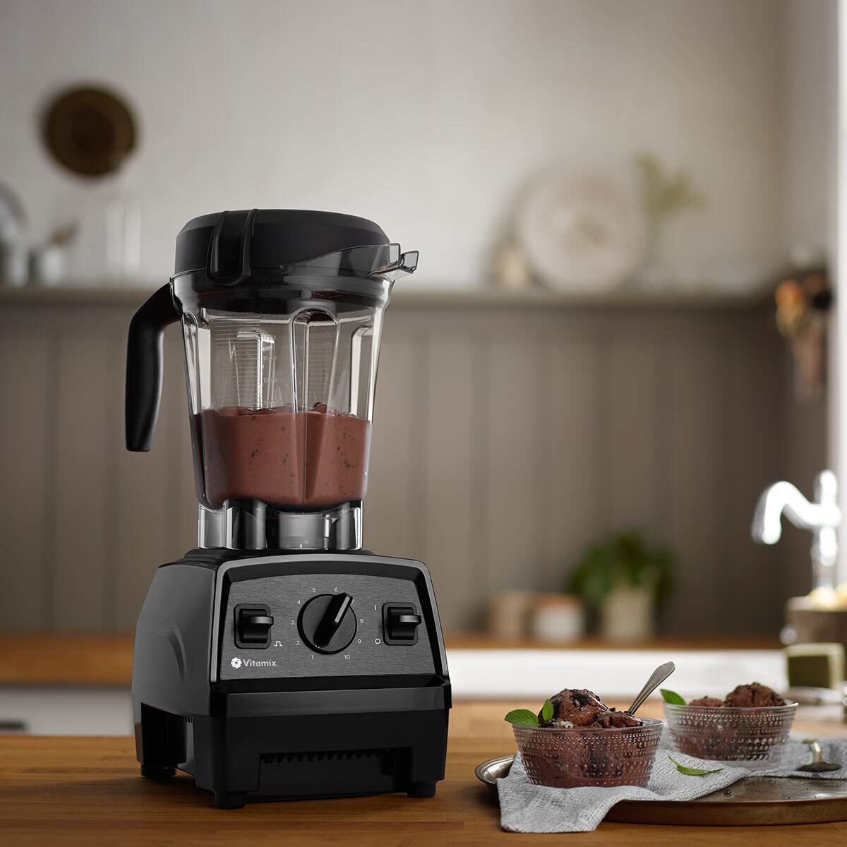 Vitamix E320 Explorian Blender - Professional-Grade 64 oz Countertop Blender for Smoothies, Soups & Nut Butters - Black - Perfect for Home Kitchens & Healthy Lifestyles