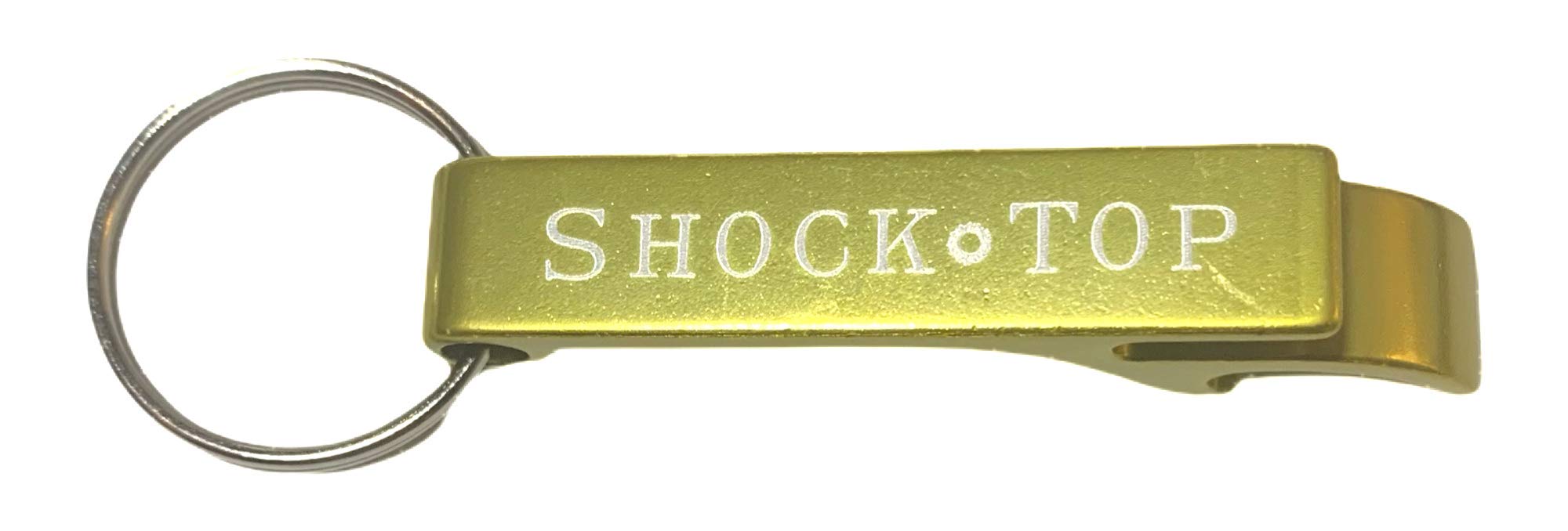 Shock Top Wheat Beer Bottle Opener Keychain - Durable Metal Beer Opener with Key Ring - Perfect for Parties, Camping, and Outdoor Adventures