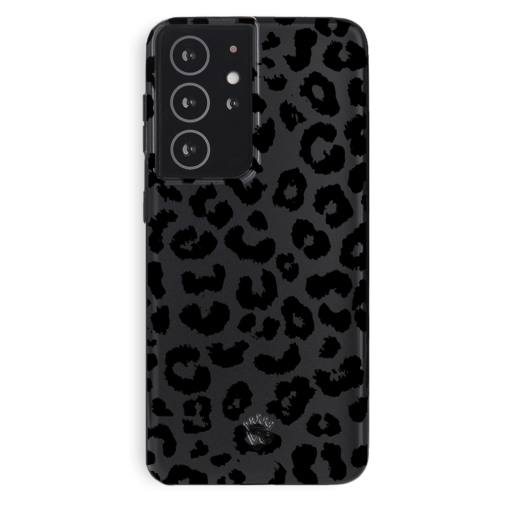 Samsung Galaxy Phone Case - Black Leopard Design | Durable Protective Cover for Samsung Galaxy S21/S22/S23 | Stylish Animal Print Case for Everyday Use & Travel