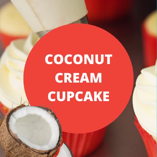 Cedar Mountain Coconut Cream Cupcake Scented Body Lotion & Body Spray Gift Set with Marula Oil - 8 Oz Moisturizing Skincare Duo for Women, Sweet Gourmand Fragrance for Daily Use & Special Occasions