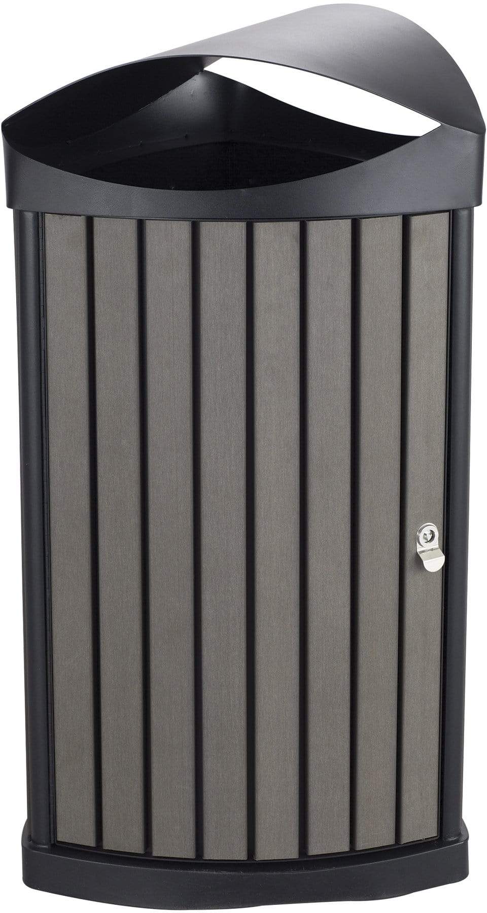 Safco Nook Indoor/Outdoor Waste Receptacle 9969 - Durable Trash Can for Home, Office, Patio & Garden Use