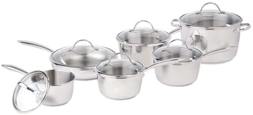 LAGOSTINA Cucina Mia 12-Piece Stainless Steel Cookware Set - Premium Kitchen Cookware with Blemished Packaging & Full Warranty (Model L956621912) - Perfect for Home Cooking, Professional Chefs & Gift Giving
