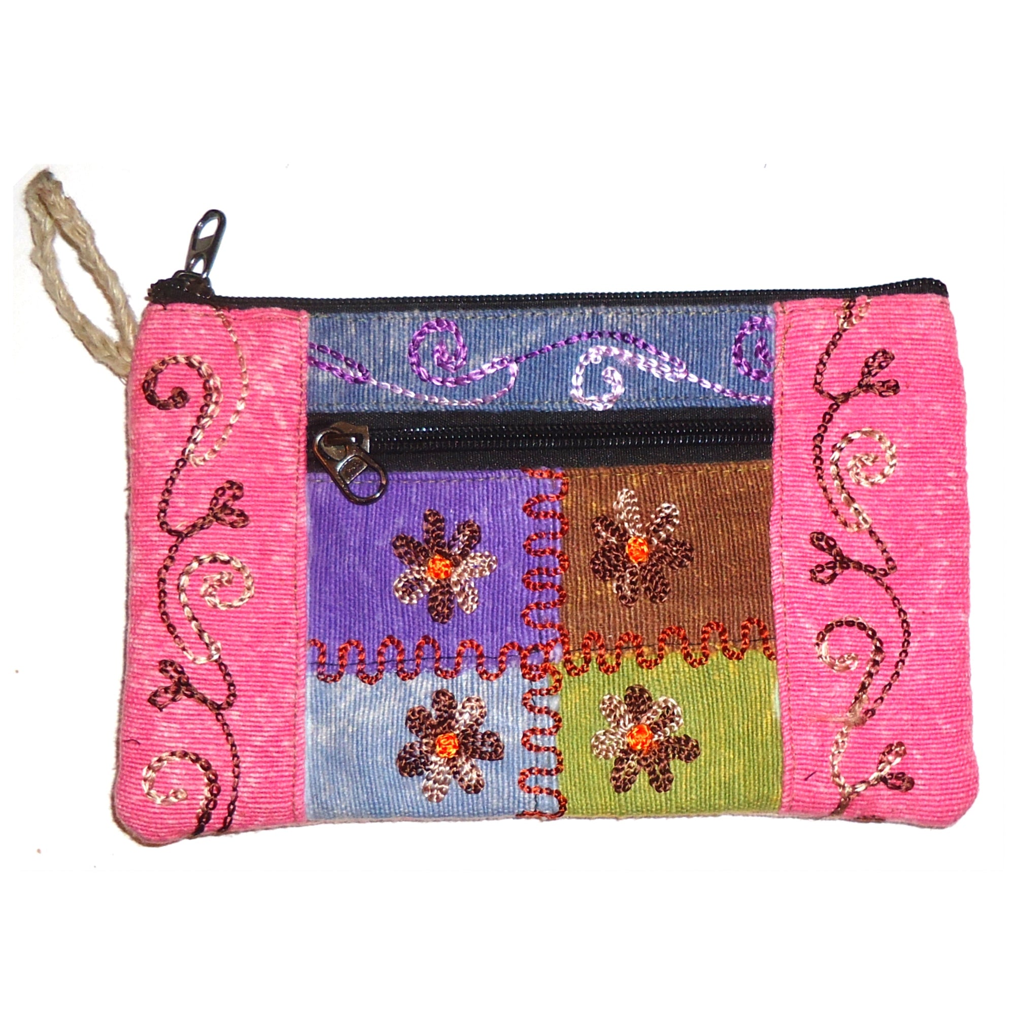 Elegant Embroidered Clutch Purse for Women - Large Size Evening Bag for Parties, Weddings & Special Occasions