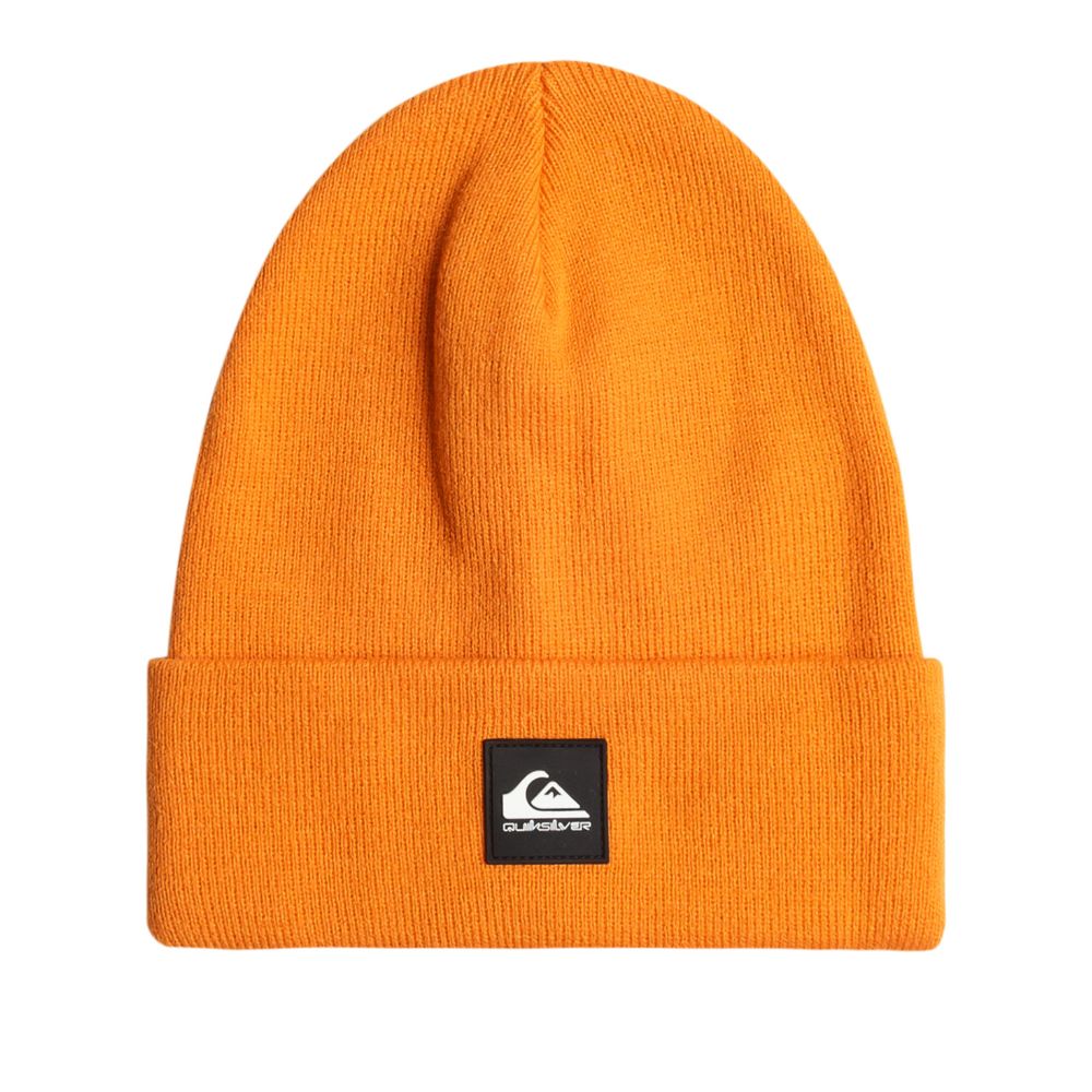 Quiksilver Boys Brigade Ski Beanie - Warm Winter Hat for Kids & Teens - Orange Pepper Color - Perfect for Skiing, Snowboarding & Cold Weather Activities
