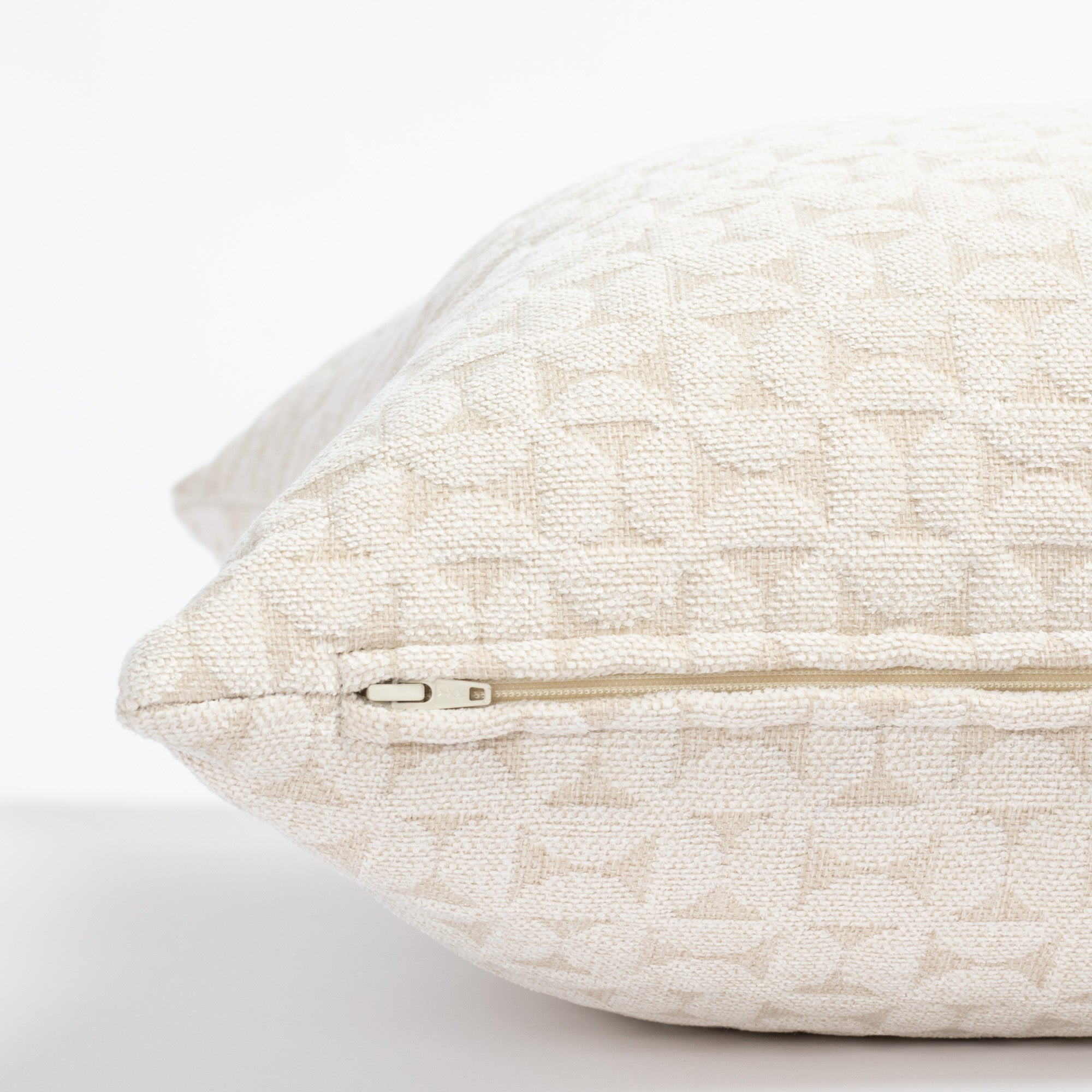 Bella 22x22 Inch Decorative Throw Pillow Cover - Soft Pearl White Cushion for Sofa, Bed, Living Room & Home Decor