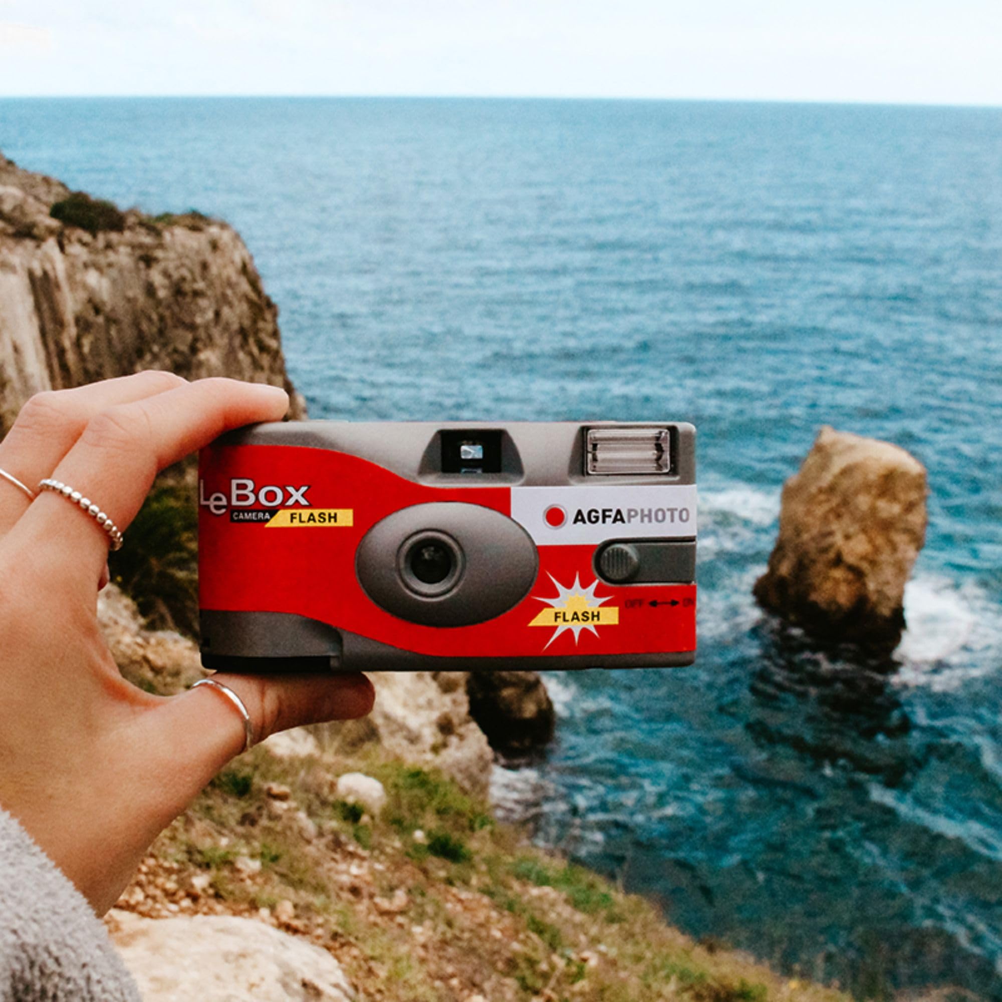 AgfaPhoto LeBox Disposable Camera 6-Pack - 27 Exposures Single-Use Film Cameras with Photography Tips Card | Perfect for Weddings, Parties, Travel & Vintage Photography