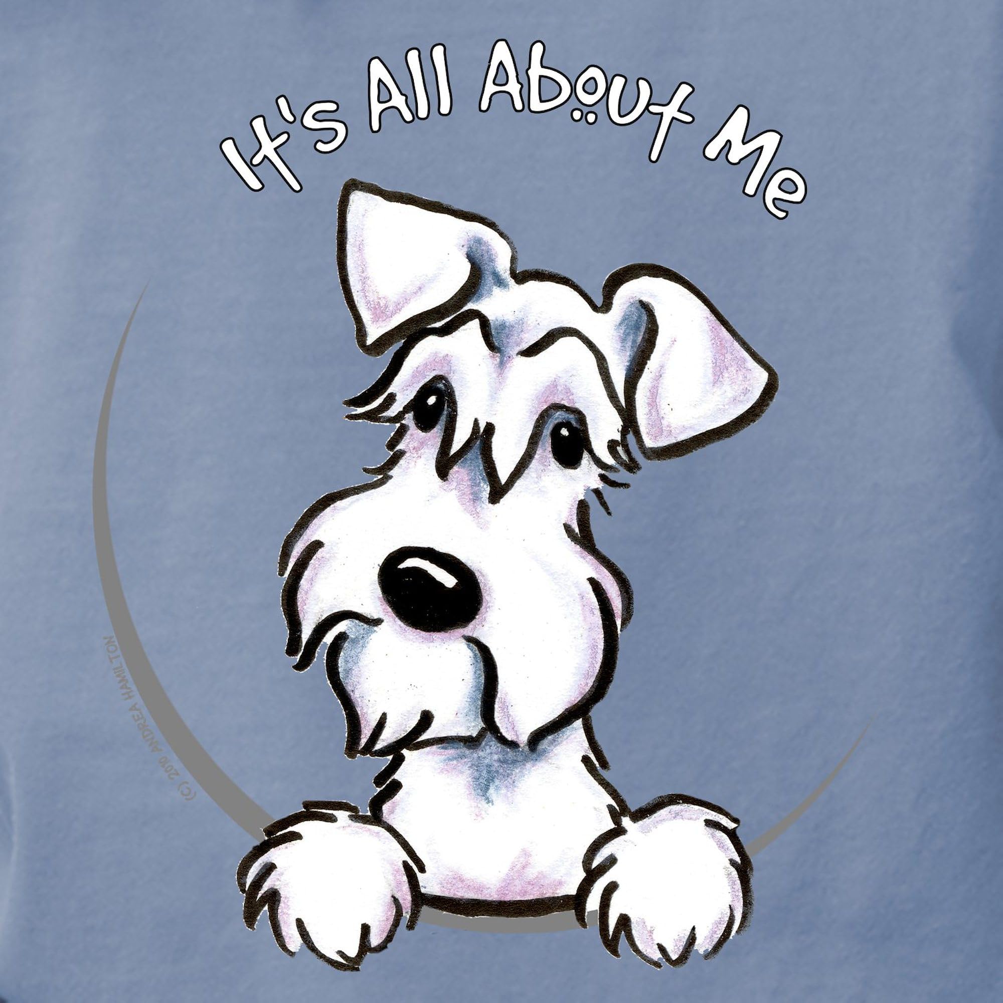 White Schnauzer IAAM T-Shirt for Women - Soft Comfort Colors Tee - Perfect for Dog Lovers, Casual Wear & Gift Giving