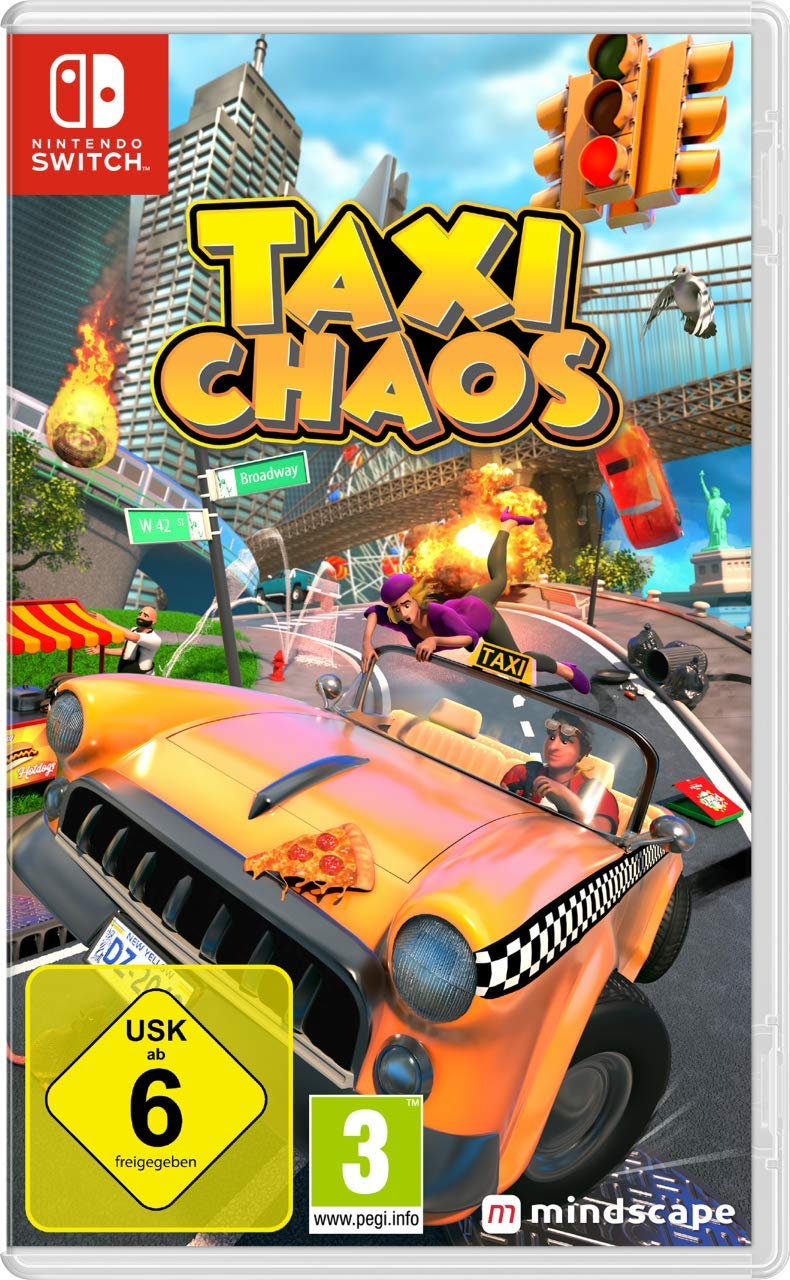 Taxi Chaos - Nintendo Switch Game - Fun Driving Simulation for Kids & Adults - Perfect for Family Game Nights & Road Trip Entertainment