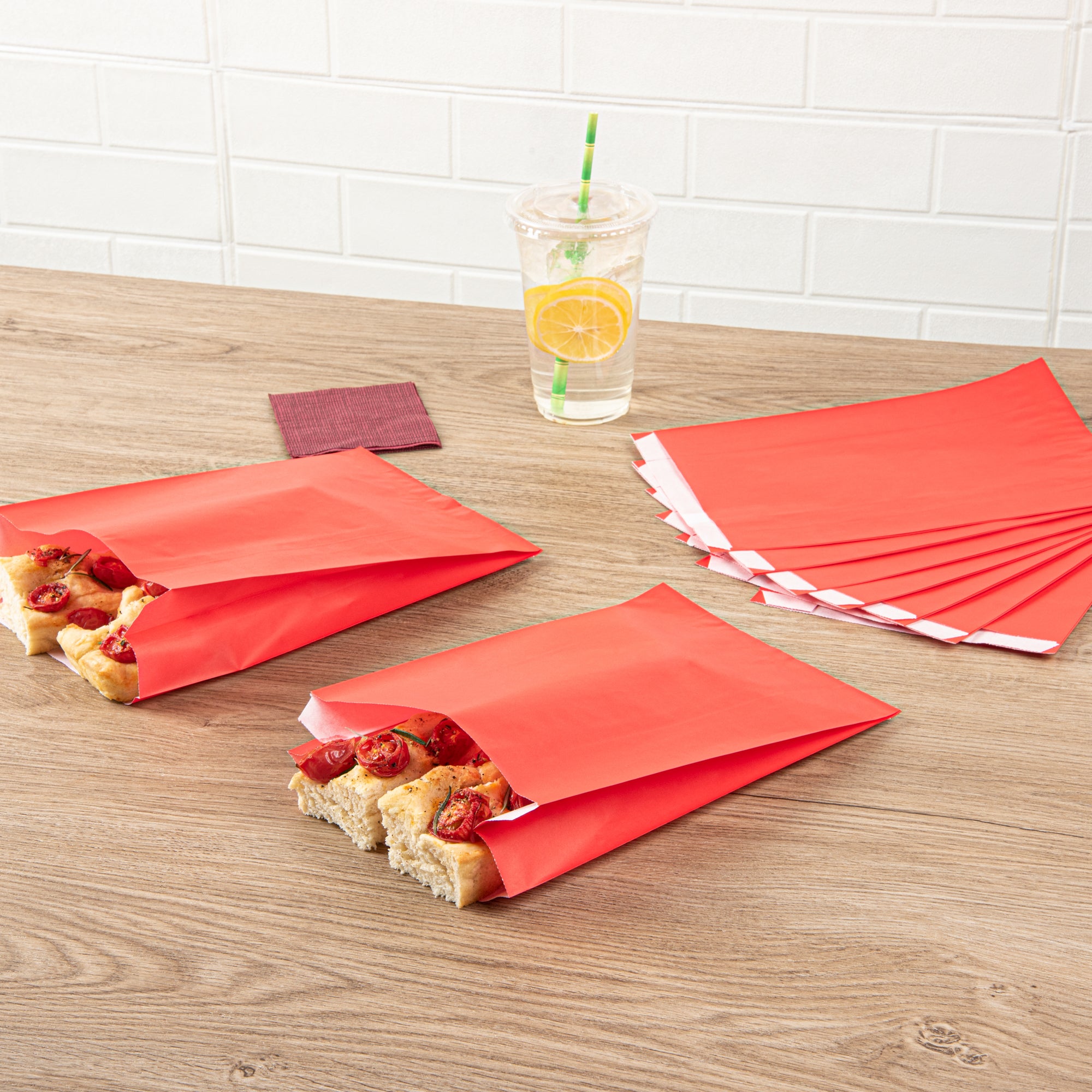 Premium Red French Fry & Snack Bags - 7