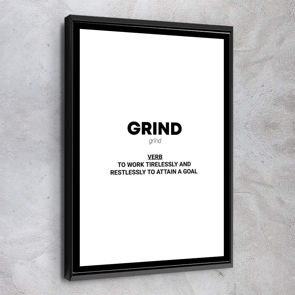 Motivational Canvas Wall Art - Inspirational Quotes Collection for Office, Gym & Home Decor - 40x60 Inches Black Framed Ready to Hang - Made in USA - Perfect for Living Room, Bedroom & Workout Space