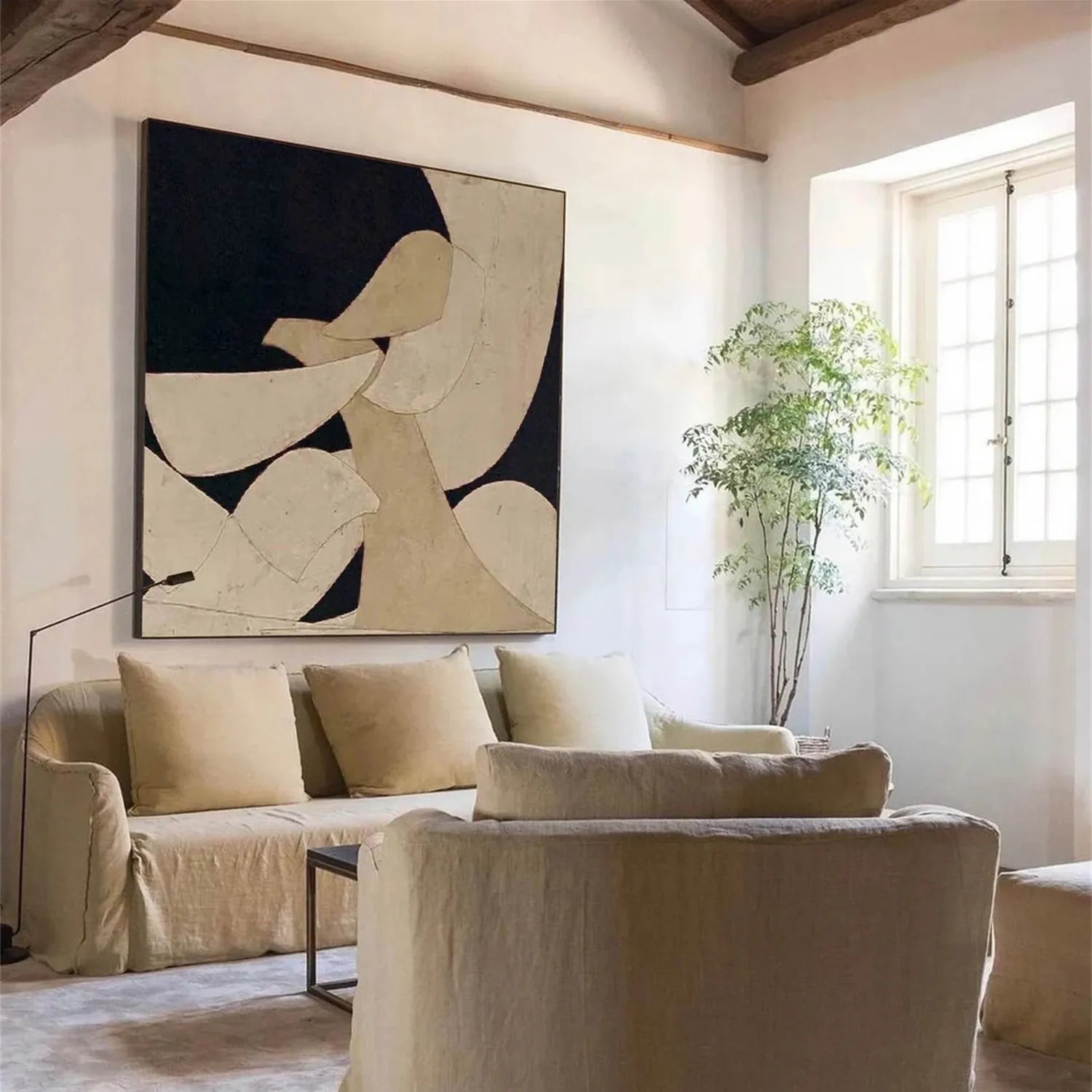 Abstract Tranquility Art Painting #WS148 - Modern Wall Decor for Living Room, Bedroom & Office - Calming Canvas Artwork for Home & Workspace