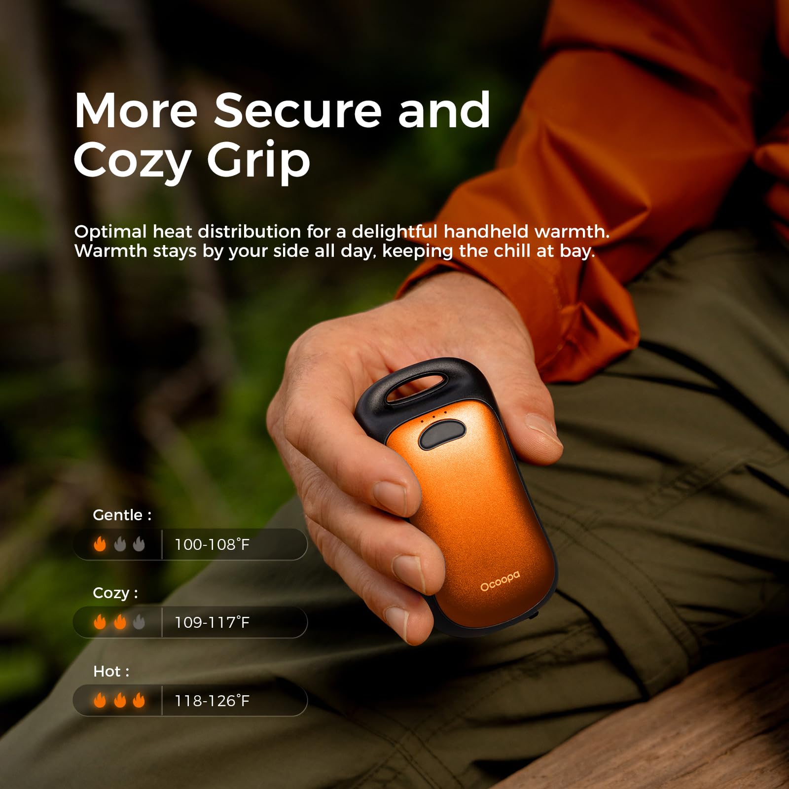 OCOOPA Magnetic Rechargeable Hand Warmers 2 Pack - IP45 Water Resistant, UL Certified, Portable Electric Hand Warmer with 9-Hour Battery Life - Perfect for Winter Sports, Camping, Hiking & Raynaud's Syndrome Relief - Great Tech Gift for Men & Women