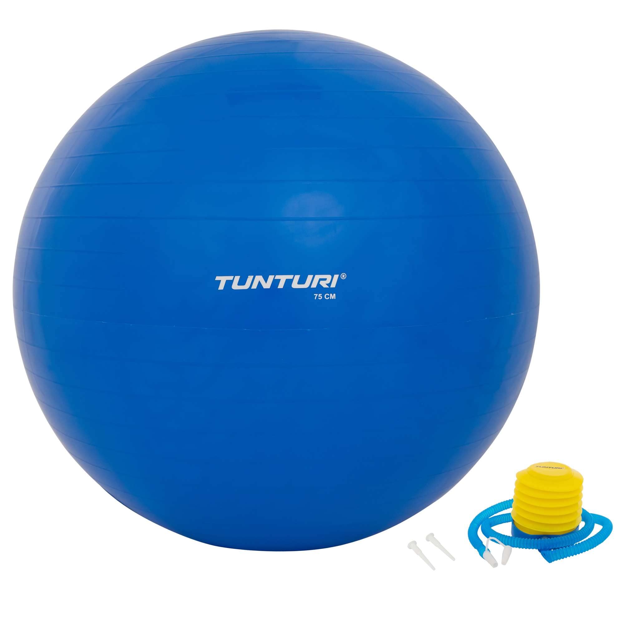 Tunturi Anti-Burst Yoga Ball for Exercise, Fitness & Pilates - Perfect for Home Workouts, Balance Training & Core Strengthening