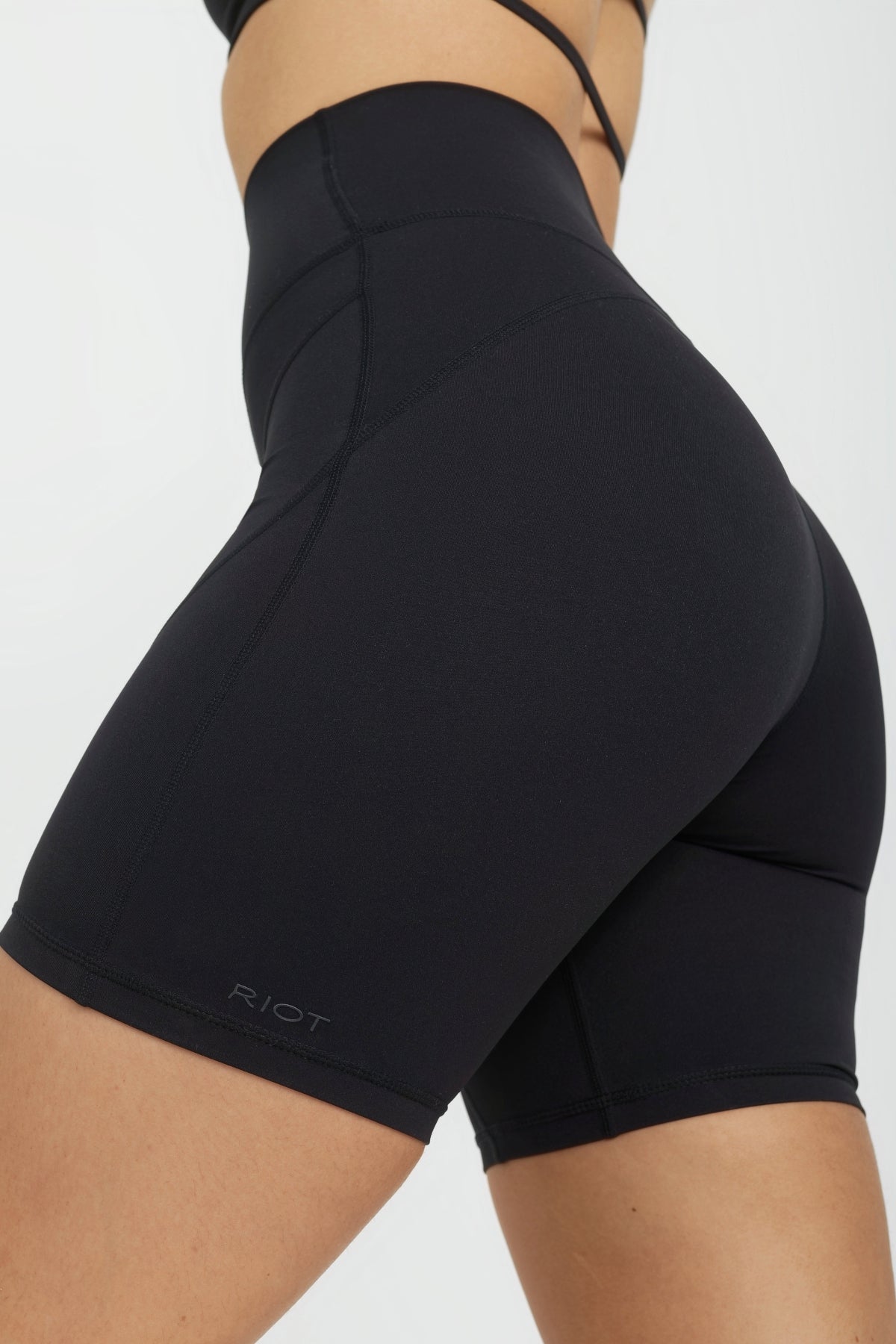 Billi Contour Biker Shorts - High Waisted Black Cycling Shorts for Women | Perfect for Workouts, Yoga & Casual Wear