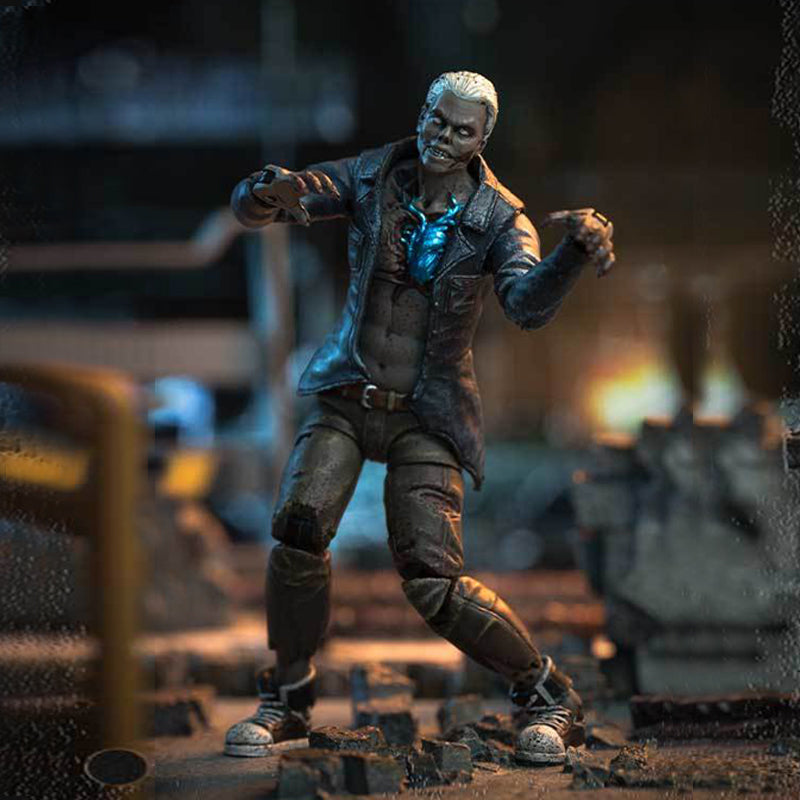 JOYTOY 3.75 Inch Zombie Action Figure - Life After Infected Person Series - Collectible Post-Apocalyptic Toy for Horror Displays & Diorama Scenes