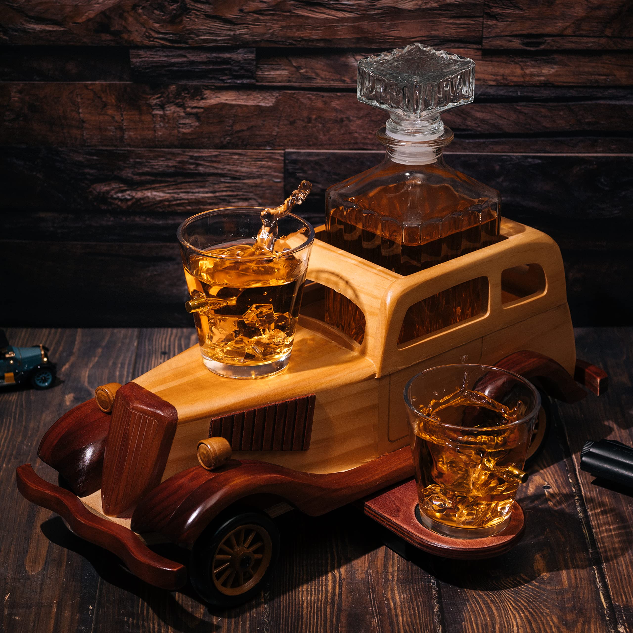 Bonnie & Clyde Vintage Car Decanter Set - 15