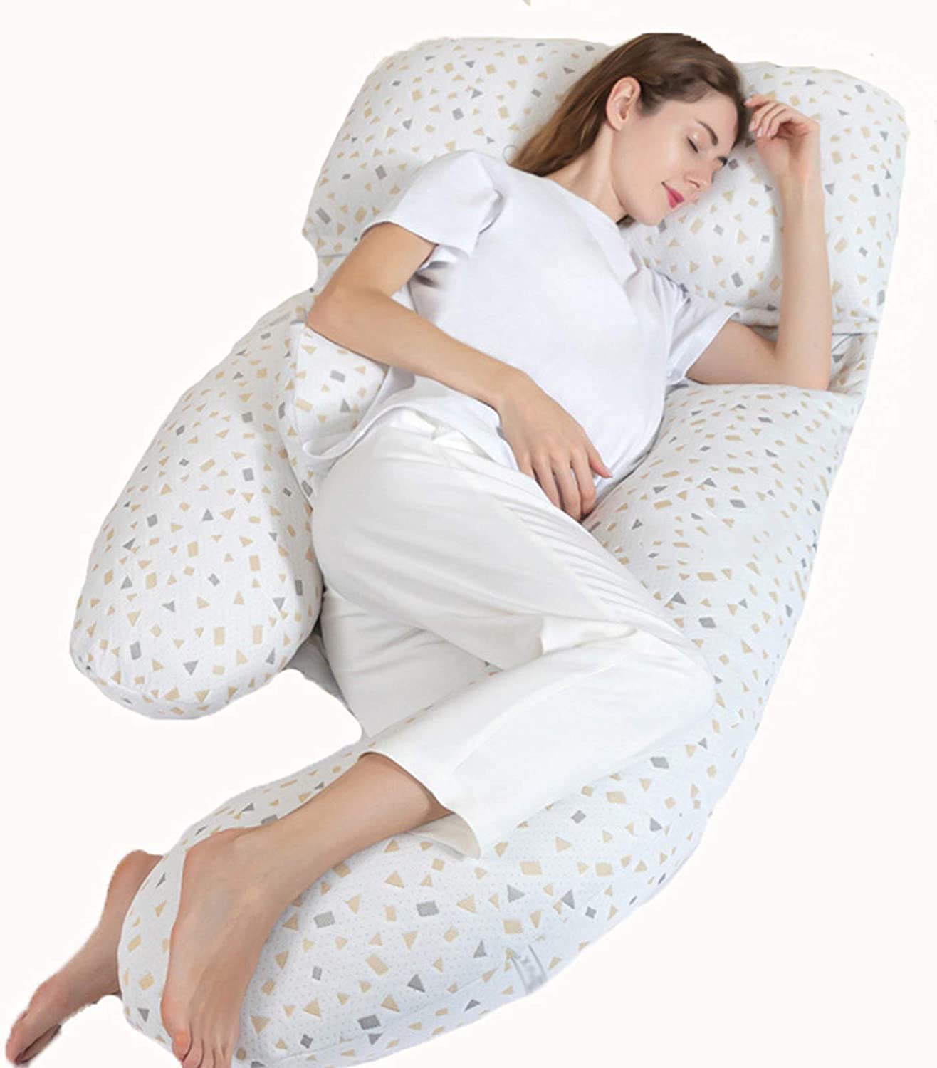 **TEidea U-Shape Full Body Maternity Pillow for Pregnant Women – Support for Side Sleeping, Back Pain Relief & Nursing – Comfortable Pregnancy Sleeping Pillow (Color: F, Size: 185x75x95cm) – Ideal for Moms-to-Be, Postpartum Care & Baby Bonding**