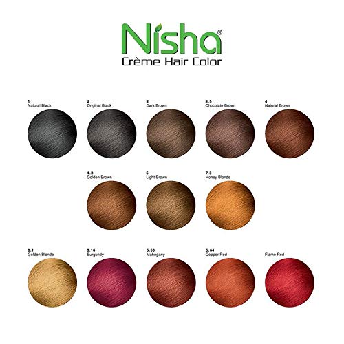 Nisha Creme Hair Color - Burgundy & Golden Blonde Combo Permanent Hair Dye | 100% Grey Coverage, Long-Lasting Vibrant Color with Ultra Soft & Shiny Finish | Perfect for Salon-Quality At-Home Hair Coloring & Special Occasion Styling