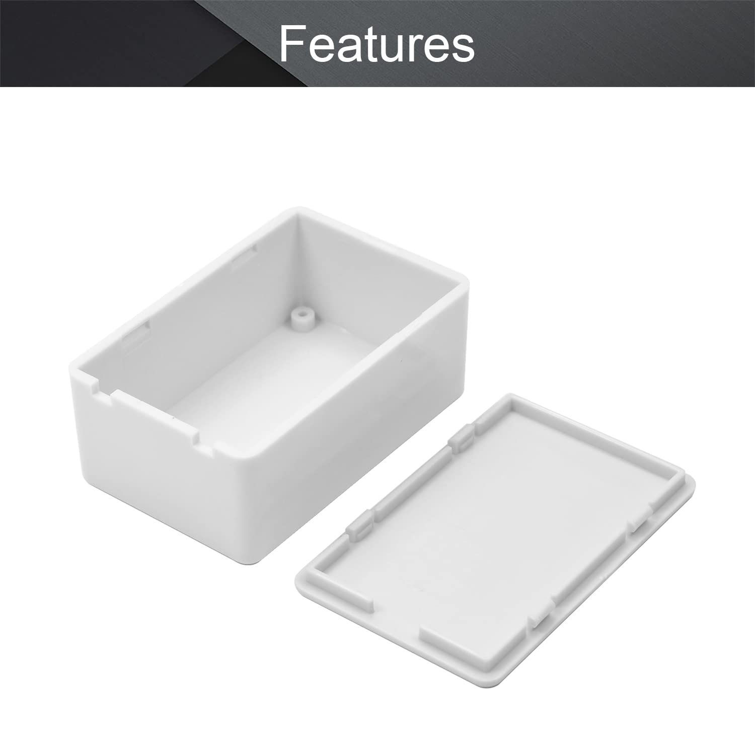 Fielect 5-Pack ABS Plastic Electrical Junction Box - 2.76