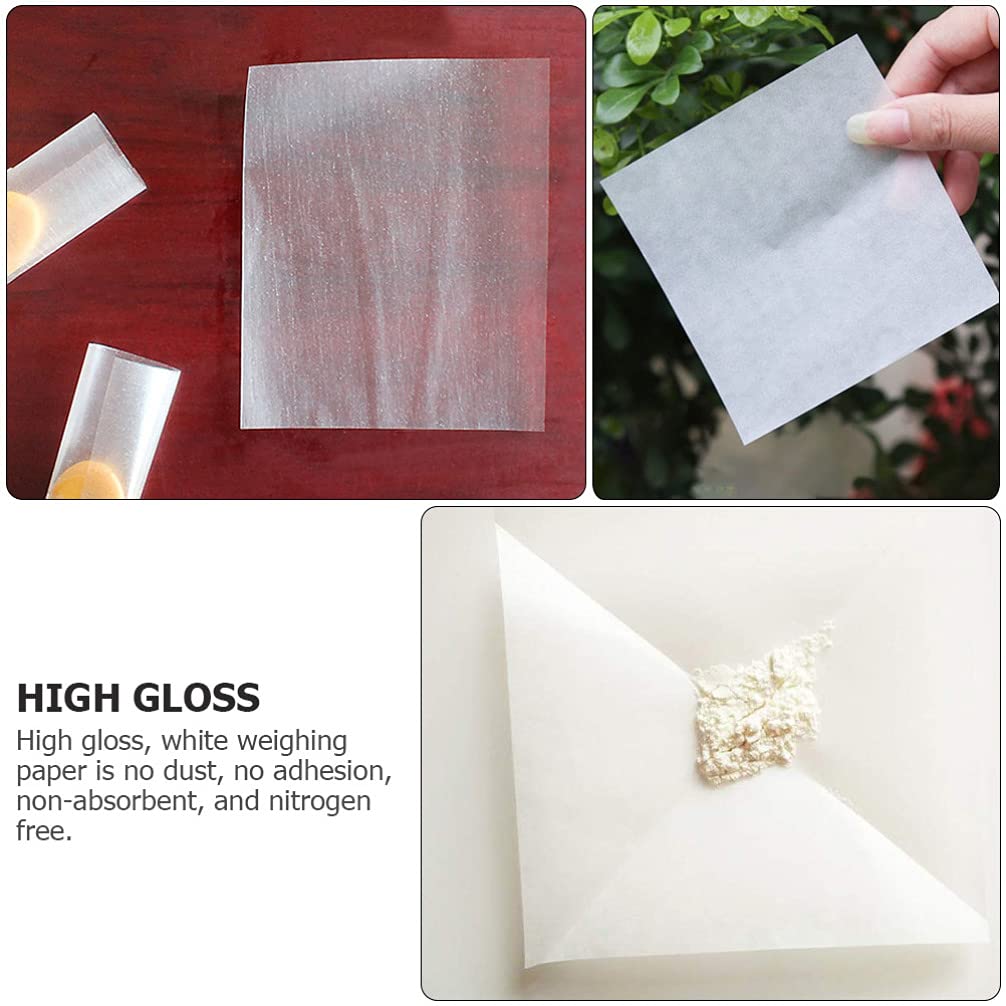 500 Sheets Non-Stick Weighing Paper - 8.5 x 11 Inches Balanced Scale Paper, Butter Paper for Baking, Lab Use - Perfect for Food Prep, Scientific Measurements & Kitchen Scales